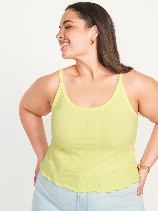 Image number 7 showing, Fitted Ribbed Tank Top