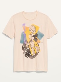 View large product image 3 of 3. Disney© Mickey Mouse Basketball Gender-Neutral T-Shirt for Adults