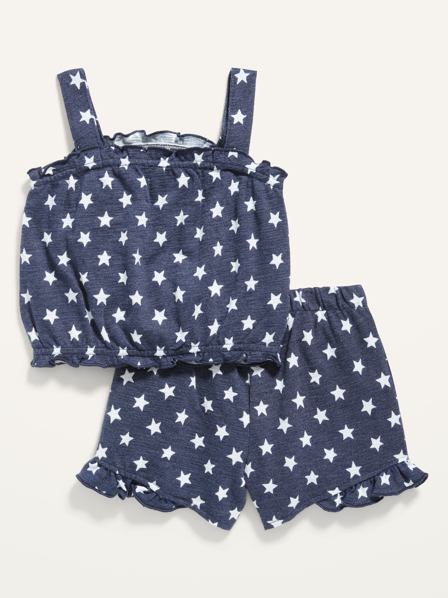 Sleeveless RuffleTrim Top and Shorts Set for Toddler Girls Old Navy