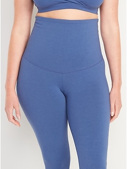 Old Navy Maternity Postpartum Leggings & Rollover PowerChill Leggings  2-Pack