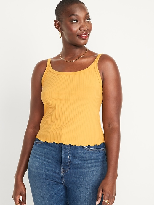 Image number 5 showing, Fitted Ribbed Tank Top