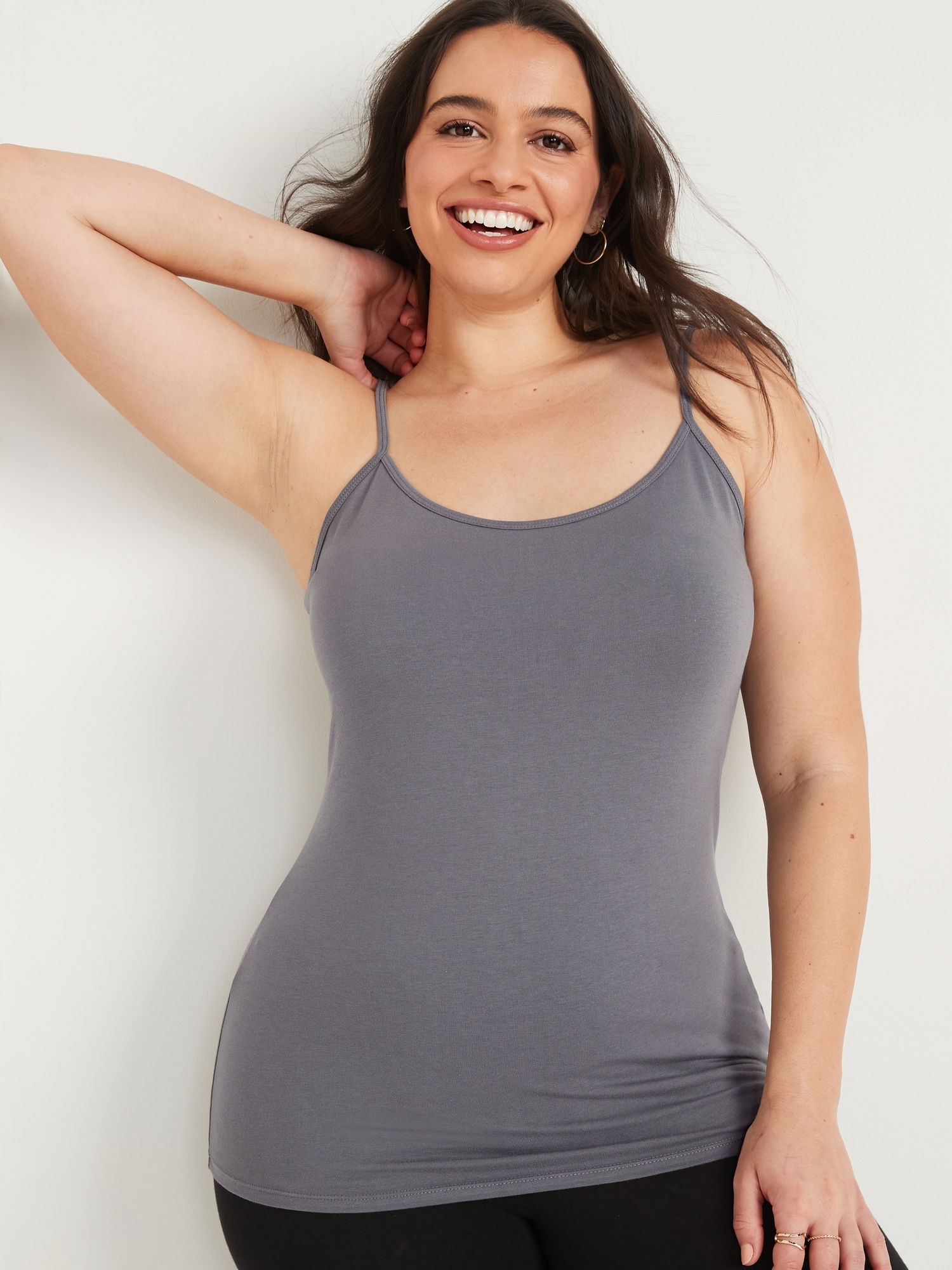 Old Navy First-Layer Fitted Cami Top for Women gray. 1