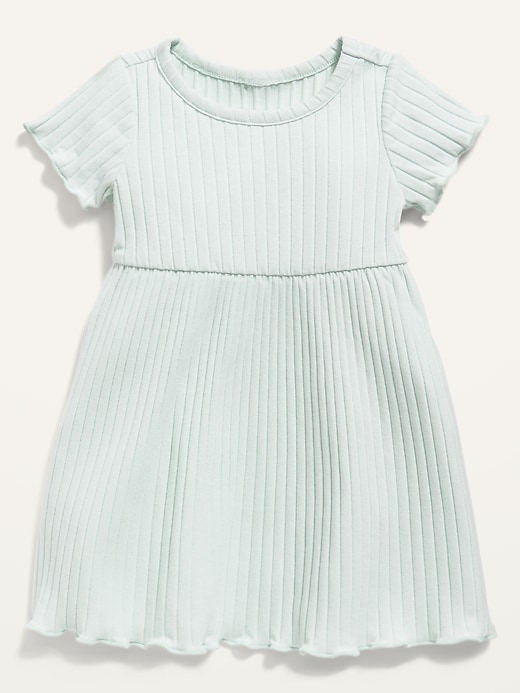 Short-Sleeve Rib-Knit Dress for Baby