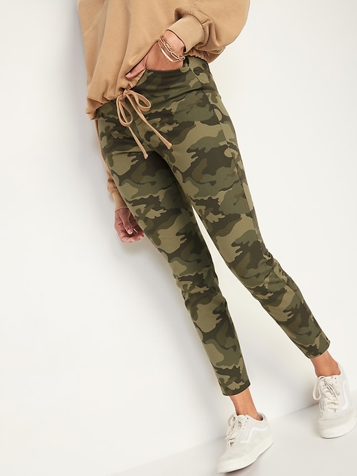 Oldnavy High-Waisted Patterned Pixie Ankle Pants