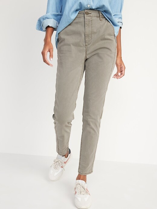 Oldnavy High-Waisted O.G. Straight Chino Pants for Women