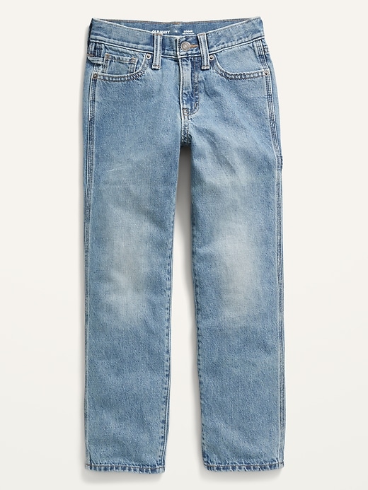 Loose Non-Stretch Carpenter Jeans For Boys