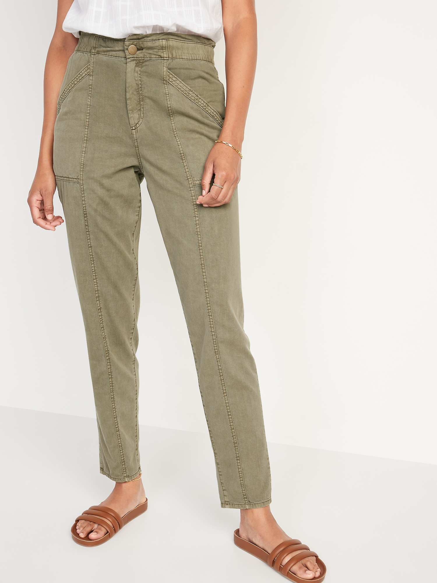 old navy high waisted utility pants