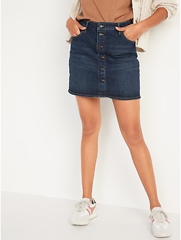 old navy jeans skirt