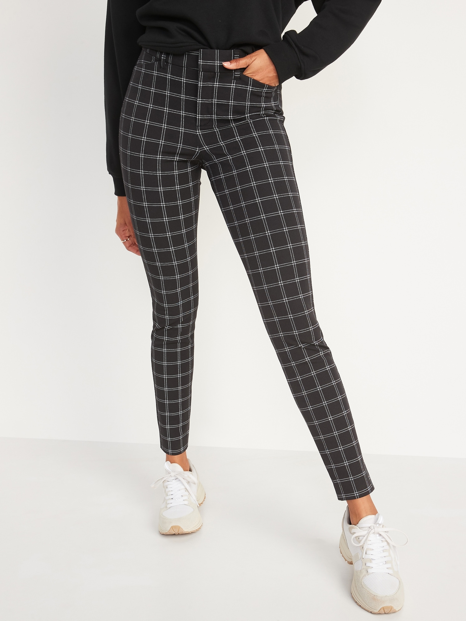 Banned Forever Yours Yellow Check Trousers | Tartan Alt Gothic Skinny Jeans