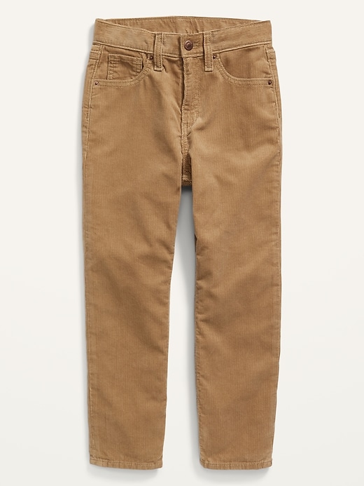 View large product image 1 of 3. High-Waisted Slouchy Straight Corduroy Pants for Girls