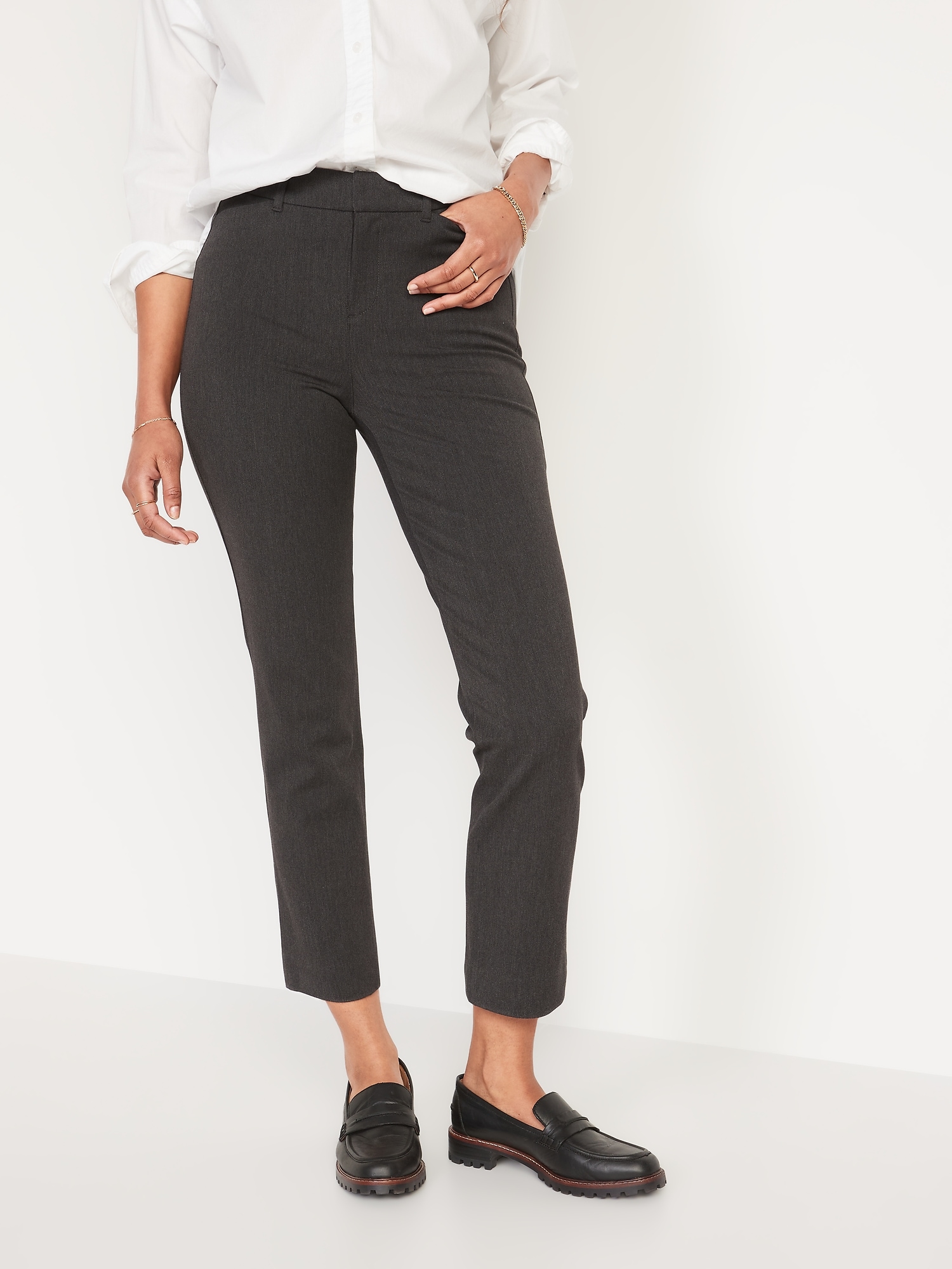 High-Waisted Pixie Straight-Leg Ankle 