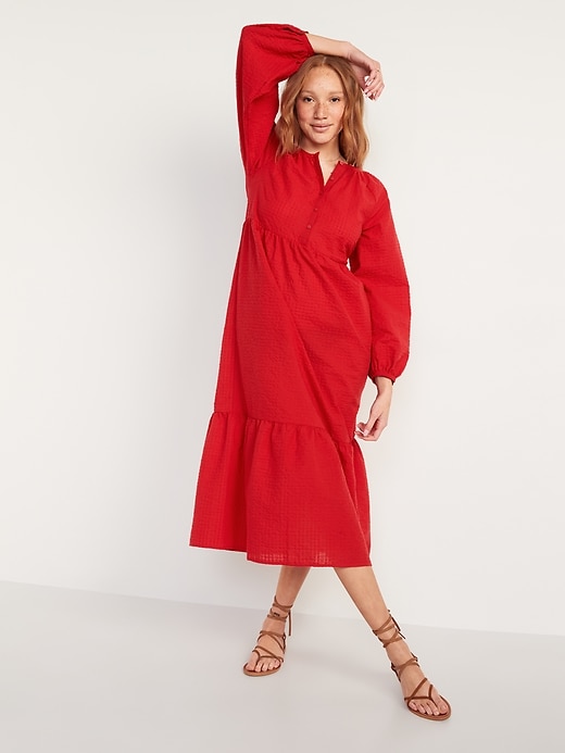long sleeve blue dress for wedding guest Long Sleeves V Neck Ankle Length Chiffon Wedding Guest Dresses, Plum
