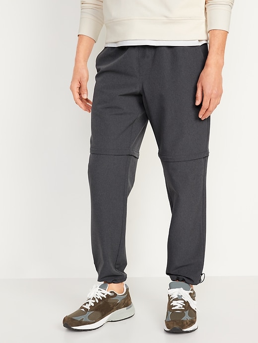 Image number 1 showing, StretchTech Water-Repellent Convertible Jogger Pants