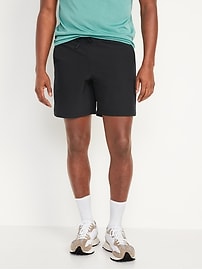 Image number 1 showing, StretchTech Water-Repellent Jogger Shorts -- 7-inch inseam