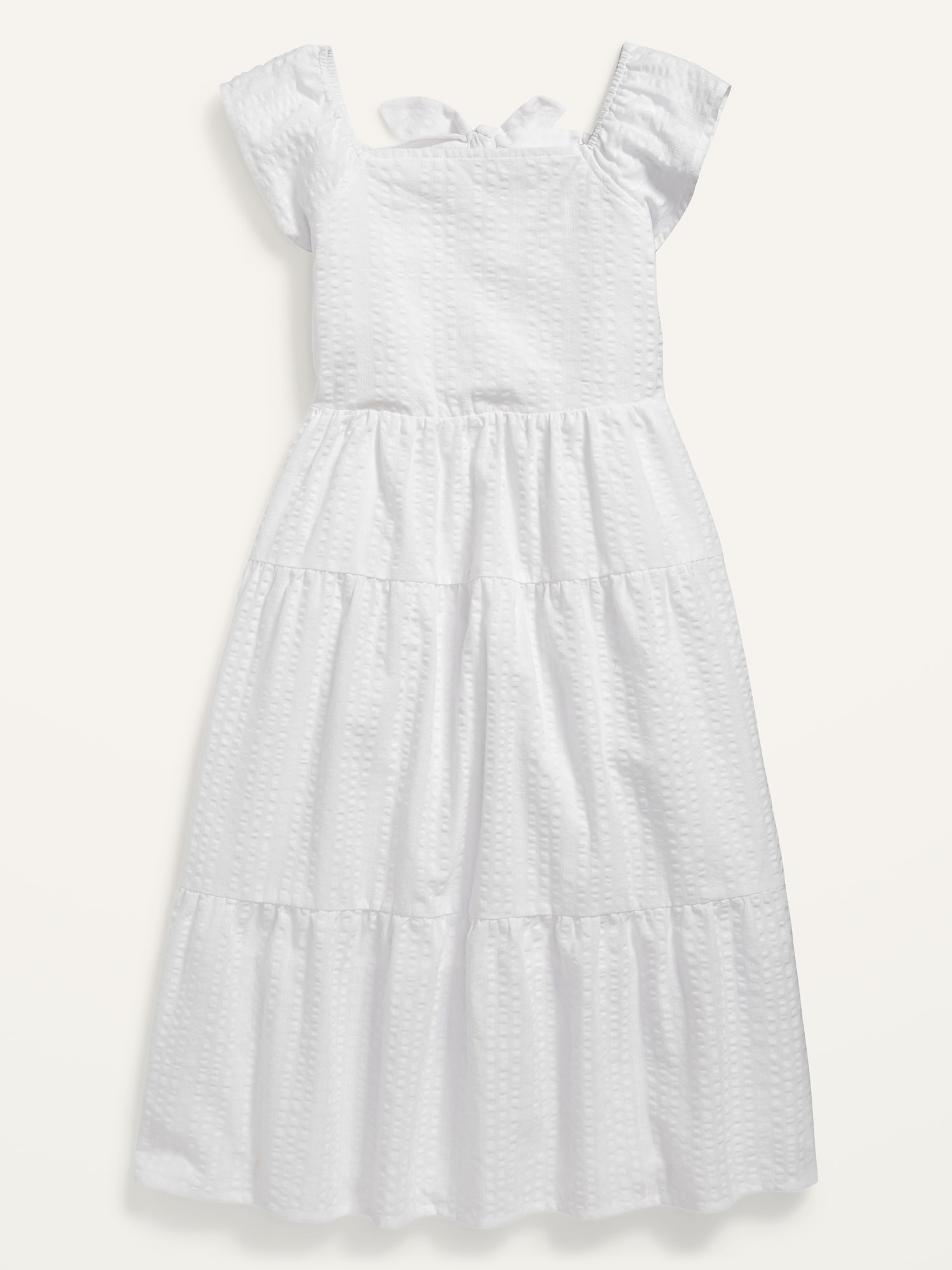 Oldnavy Sleeveless Tiered Tie-Back All-Day Midi Dress for Girls