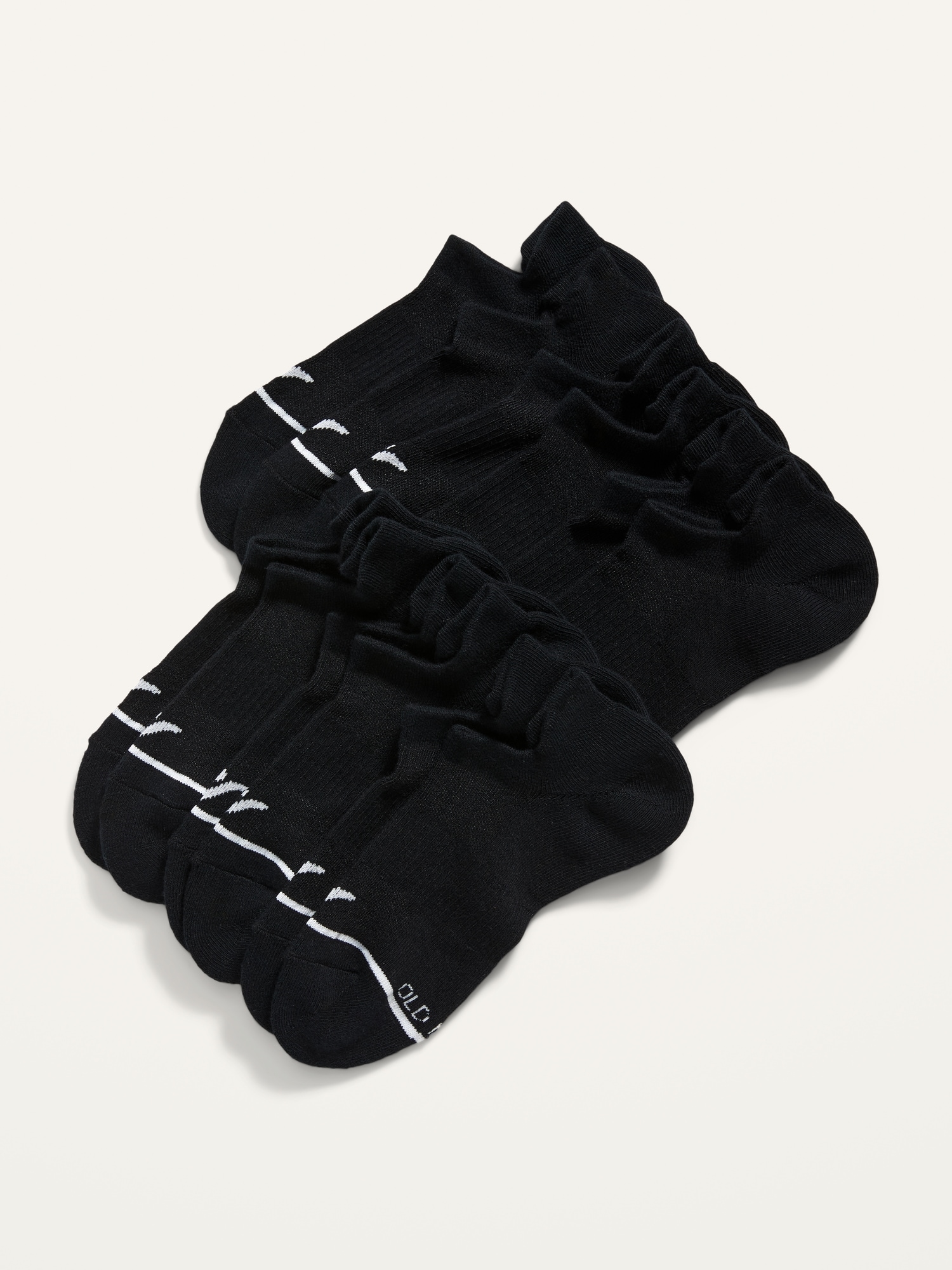 Old Navy Performance Ankle Socks 6-Pack for Women black. 1