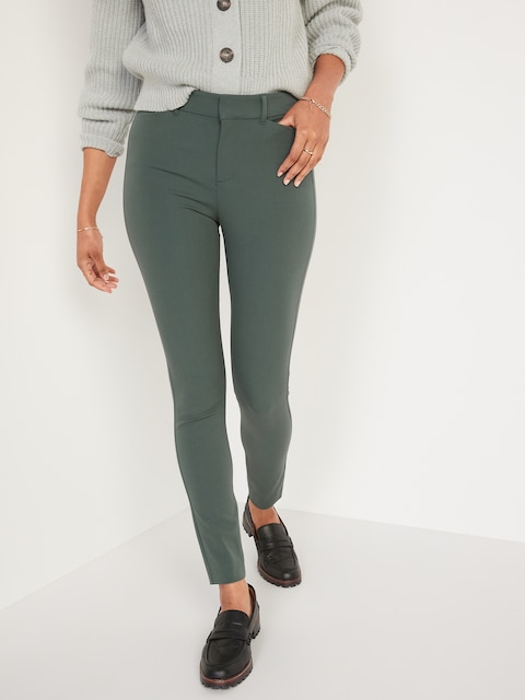 High-Waisted Pixie Skinny Pants - Terrestrial Green
