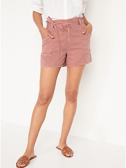 old navy high waisted twill shorts