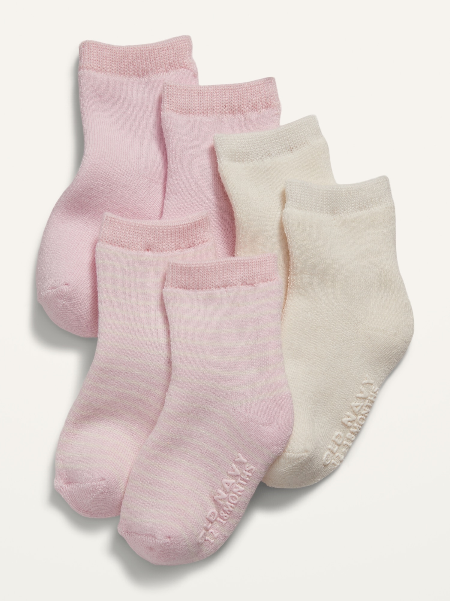 Unisex 3-Pack Crew Socks for Baby