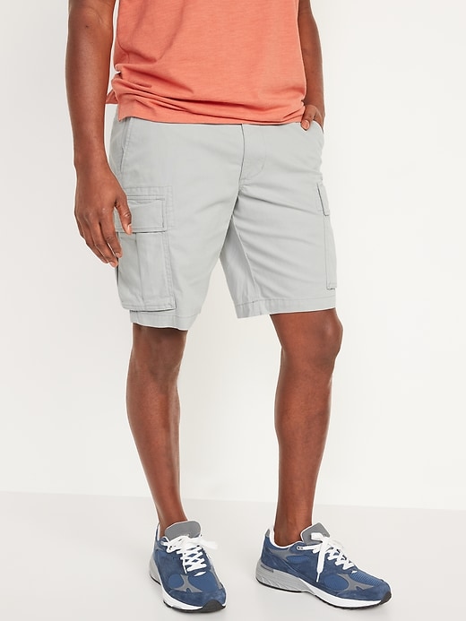 Image number 1 showing, Straight Lived-In Cargo Shorts for Men -- 10-inch inseam