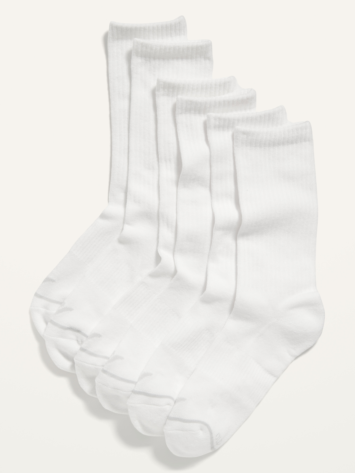 Old Navy Athletic Crew Socks 3-Pack for Women white. 1