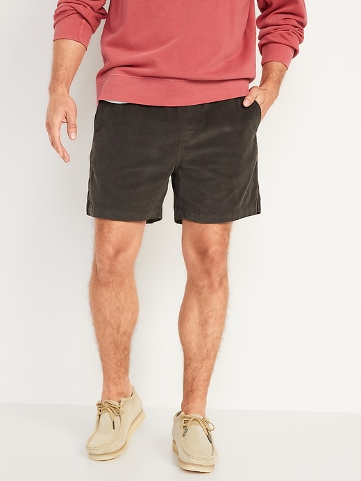 Image number 1 showing, Relaxed Corduroy Jogger Shorts -- 5.5-inch inseam