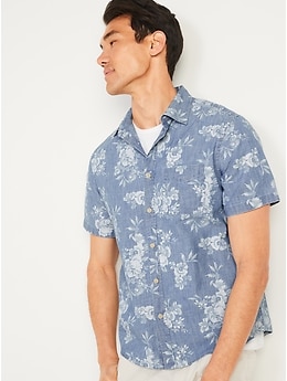 old navy blue chambray shirt