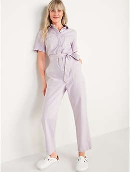 old navy pink jumpsuit