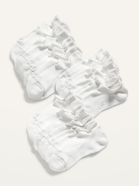 12-Pack Athletic Ankle Socks - Bright White