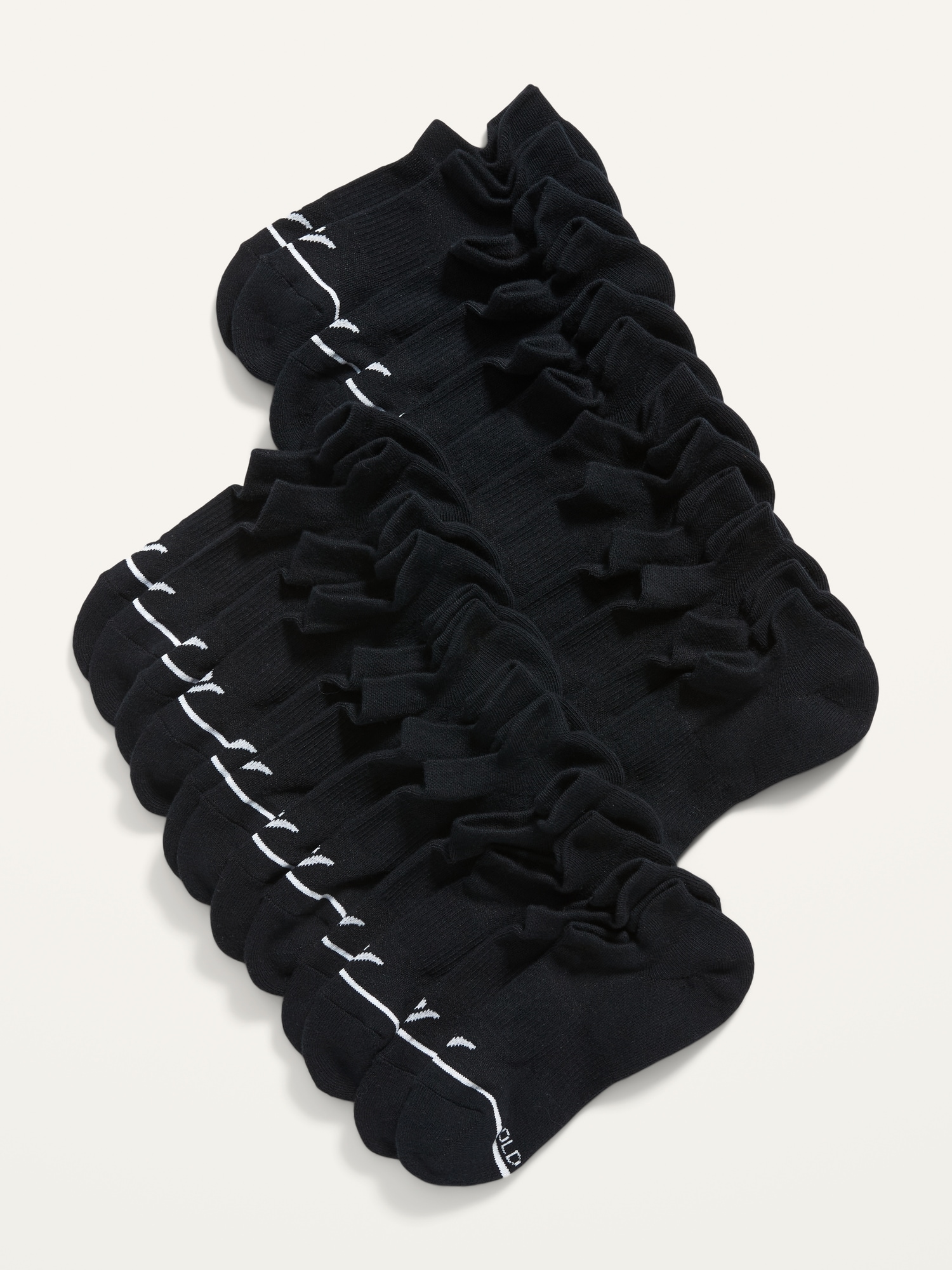 Old Navy Performance Ankle Socks 12-Pack for Women black. 1