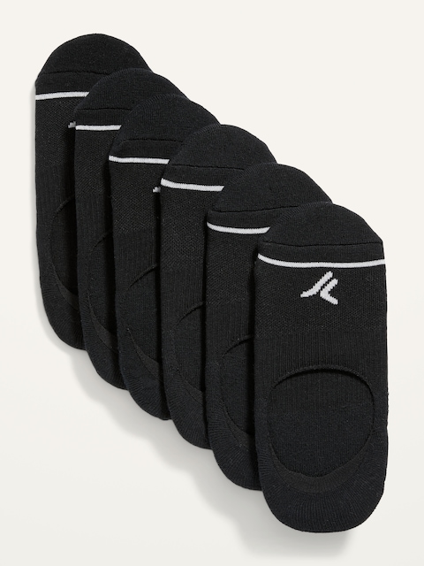 No-Show Athletic Socks 6-Pack for Women - Blackjack