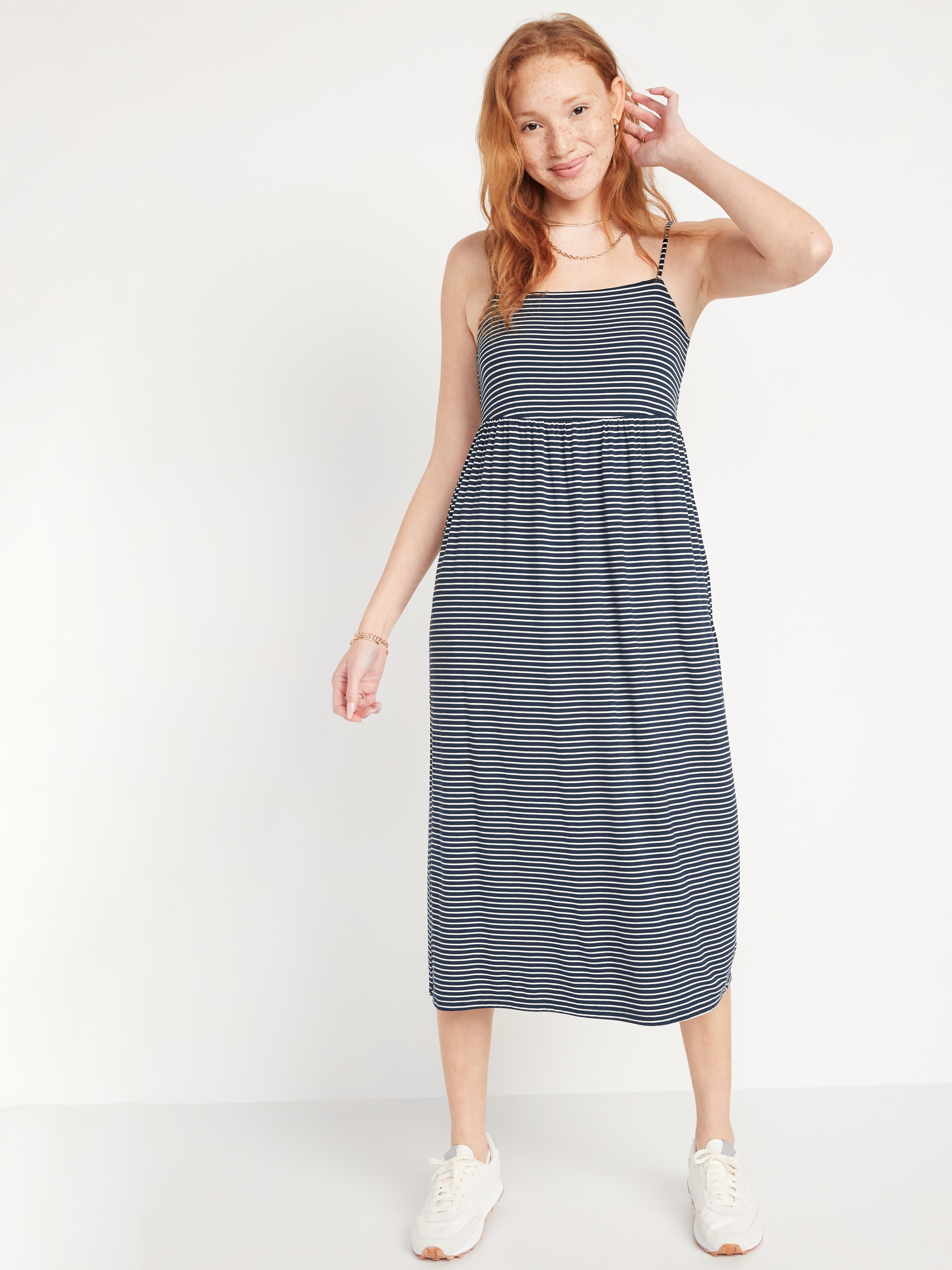 old navy fit and flare jersey dress