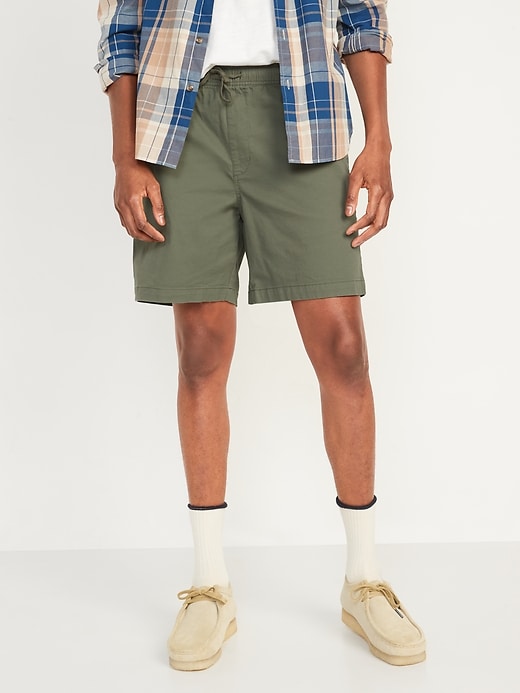 Image number 1 showing, OGC Chino Jogger Shorts for Men-- 7-inch inseam