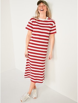 Old navy striped store t shirt dress