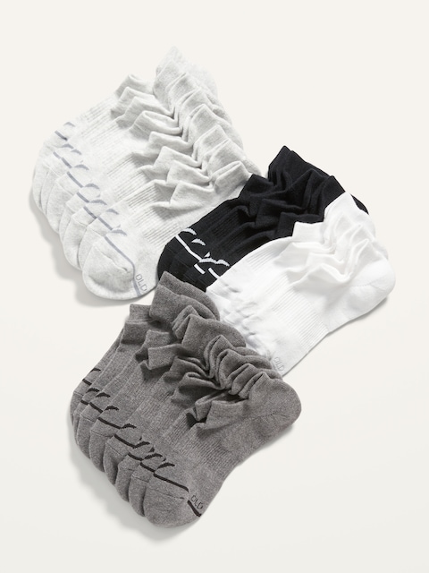 12-Pack Athletic Ankle Socks - Gray Combo