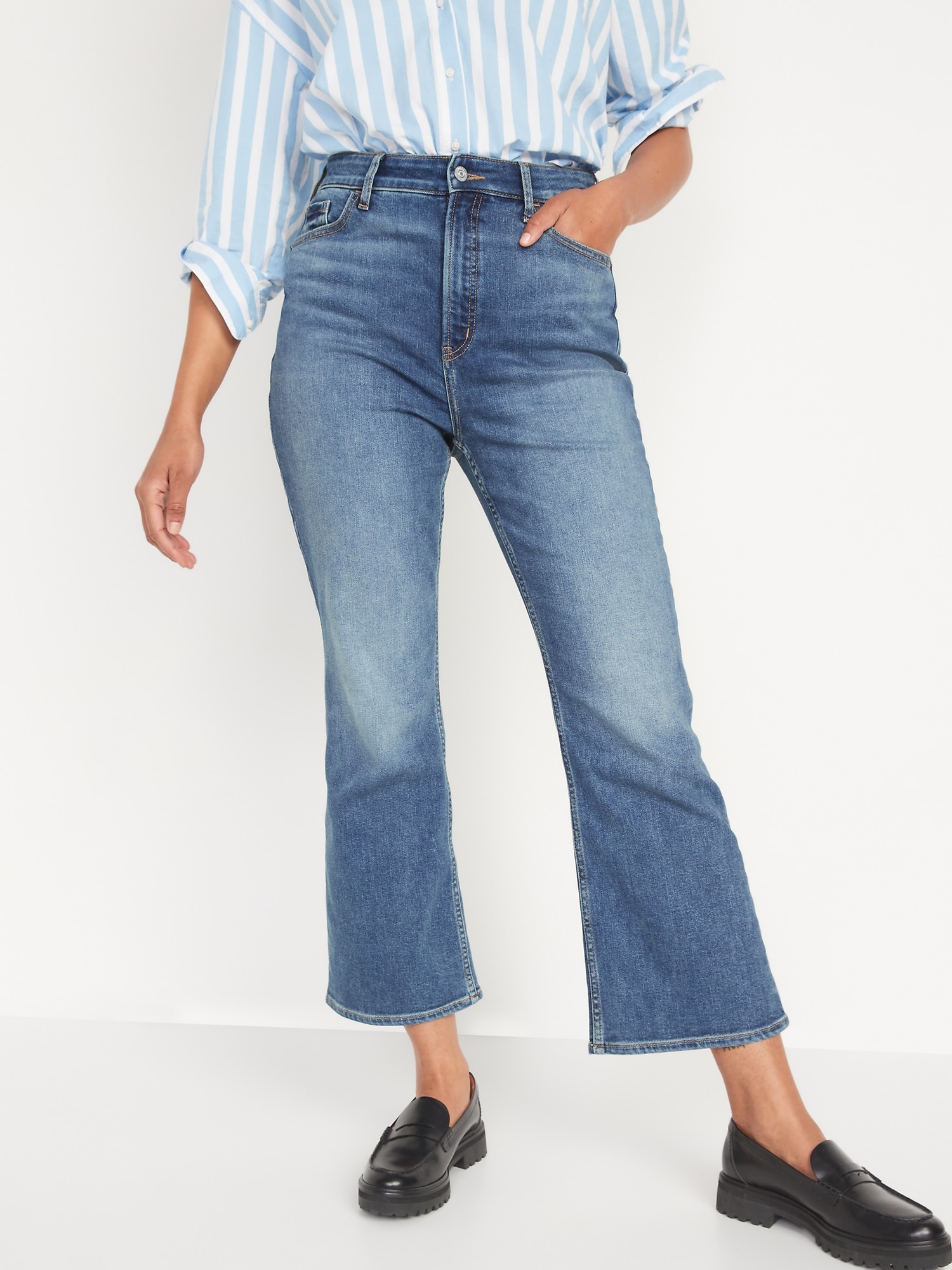 old navy cropped jeans