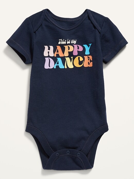 View large product image 1 of 1. Unisex Matching Graphic Short-Sleeve Bodysuit for Baby