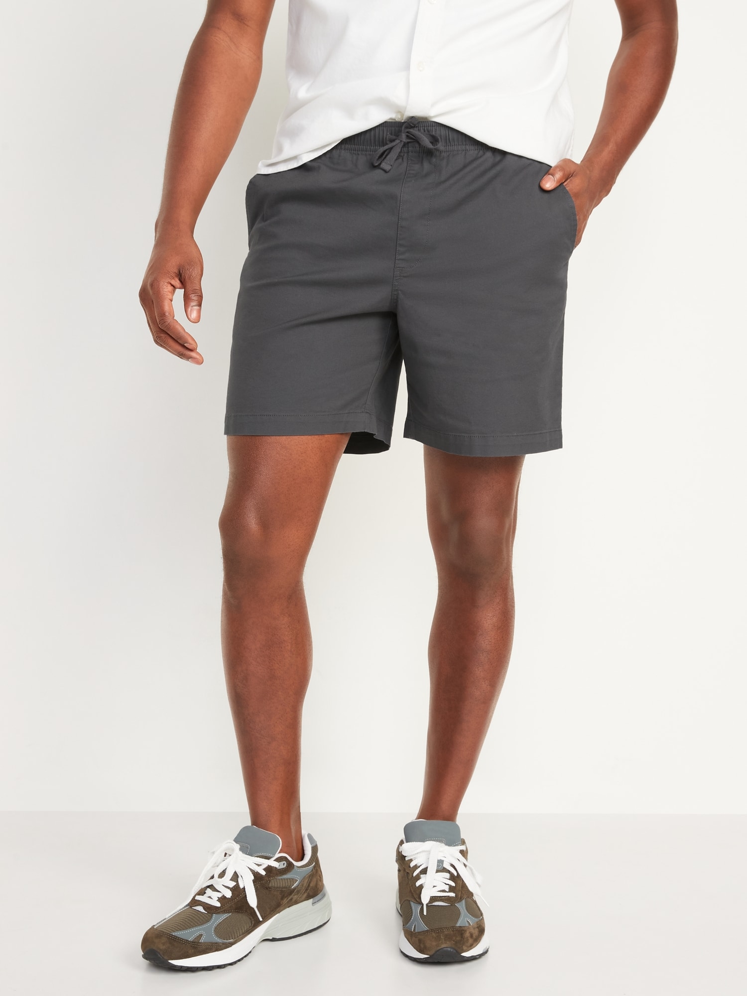 Pull-On Chino Jogger Shorts -- 7-inch inseam | Old Navy