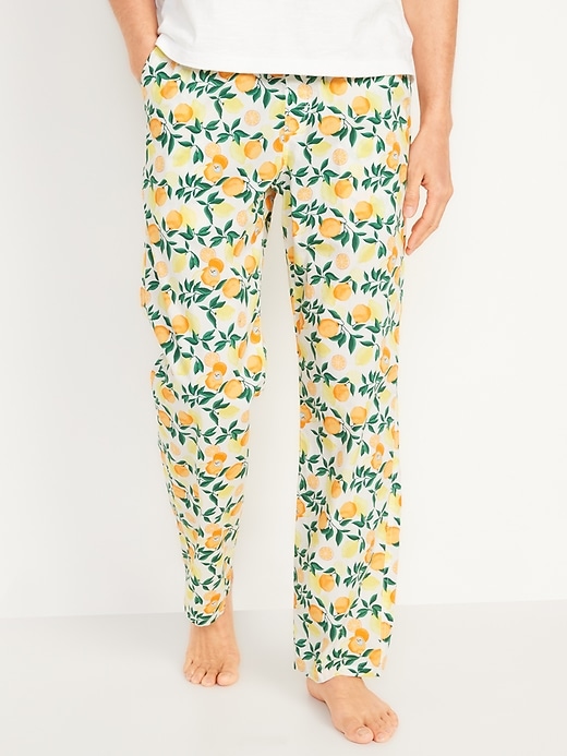 Printed Poplin Pajama Pants for Men | Old Navy