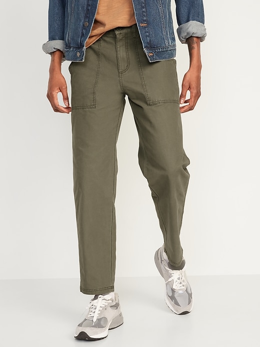 Image number 1 showing, Loose Taper Non-Stretch Canvas Workwear Pants