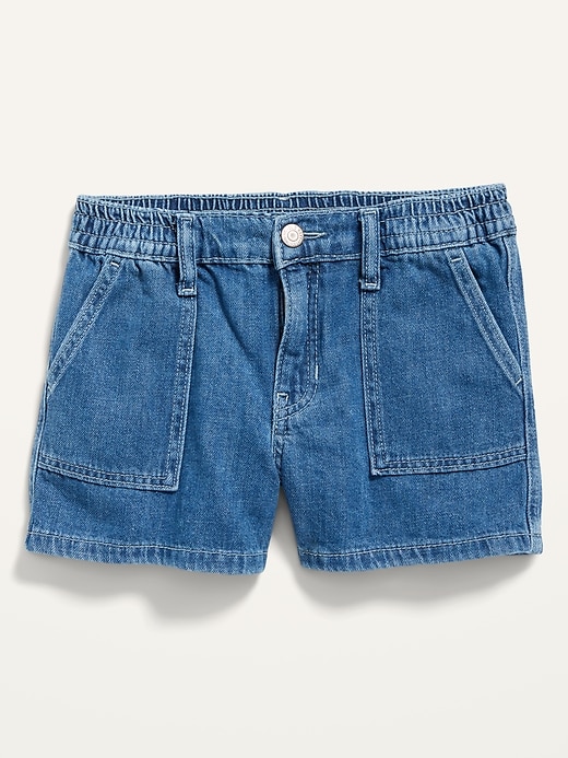 View large product image 1 of 2. Utility Jean Shorts for Girls