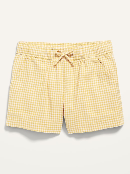 View large product image 1 of 2. Patterned Linen-Blend Pull-On Shorts for Girls