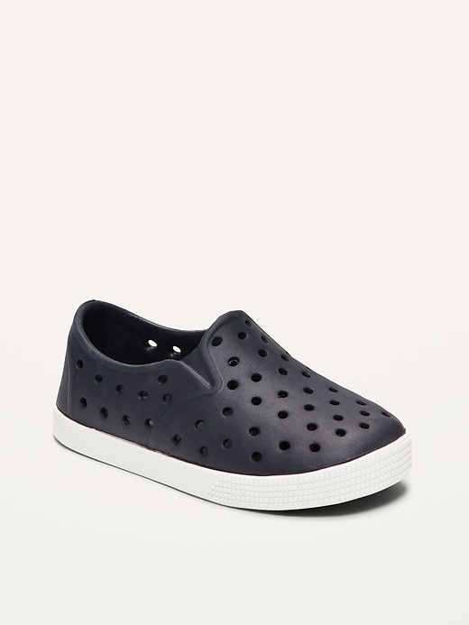 Image number 1 showing, Unisex Perforated Slip-Ons for Toddler