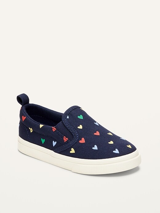 View large product image 1 of 1. Unisex Canvas Slip-Ons for Toddler