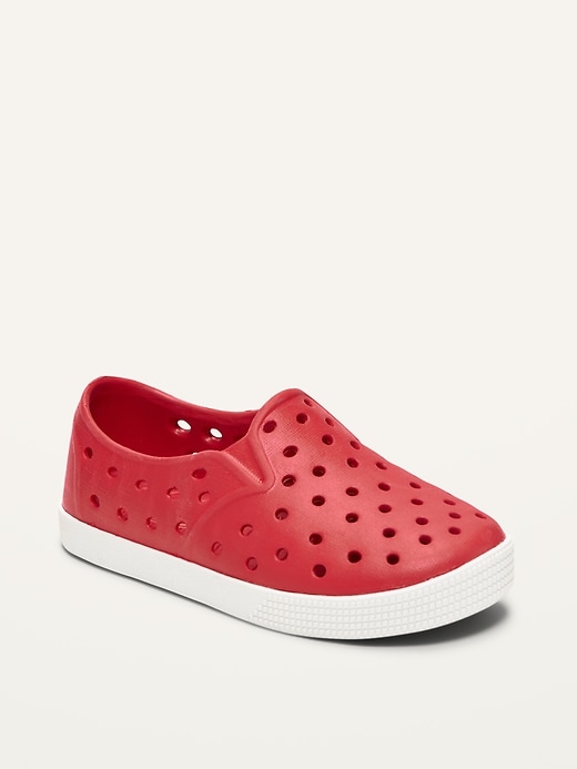 Image number 1 showing, Unisex Perforated Slip-Ons for Toddler