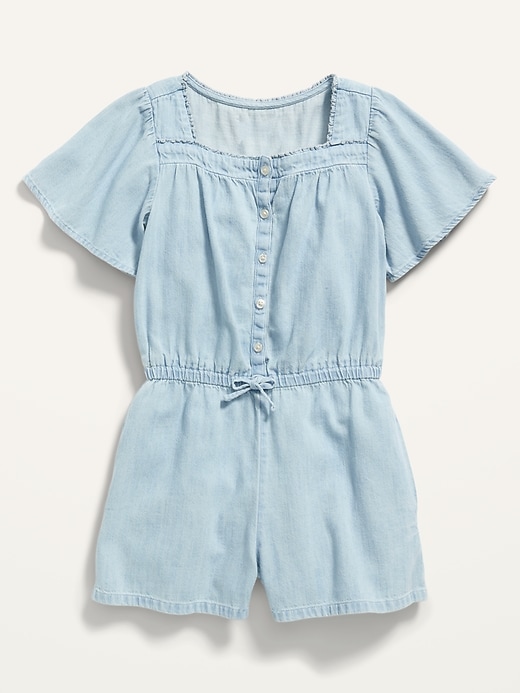 Old navy jean romper best sale