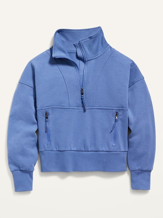 View large product image 1 of 1. Quarter-Zip Dynamic Fleece Performance Sweatshirt for Girls