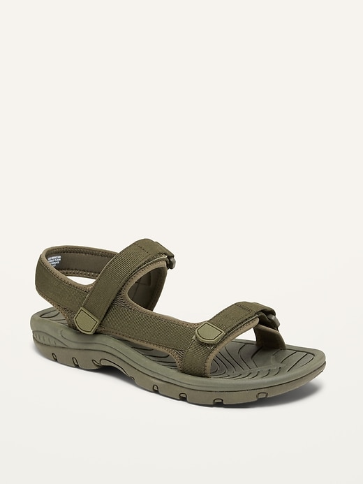 View large product image 1 of 1. Webbed Canvas Hiking Sandals