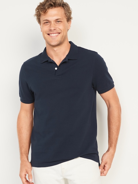 Slim Fit Pique Polo - In The Navy