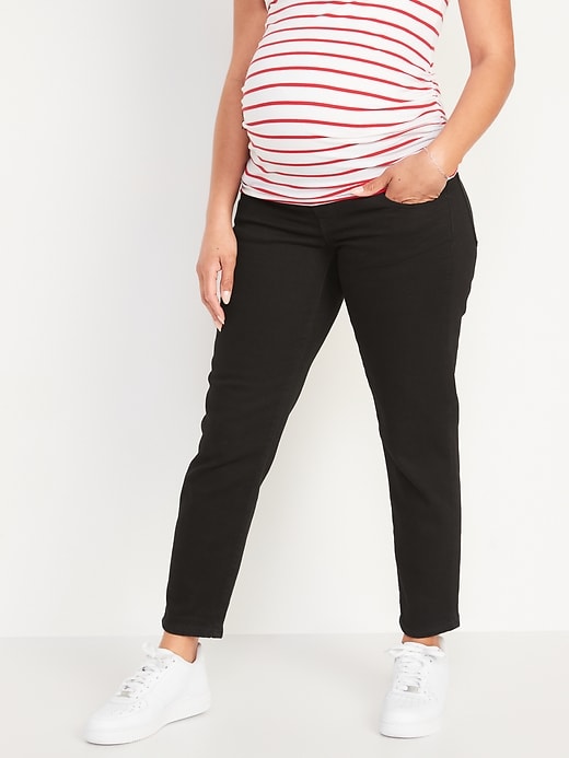 Image number 1 showing, Maternity Front Low-Panel OG Straight Jeans